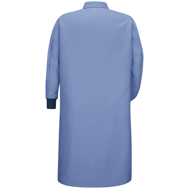 Gripper-Front Spun Polyester Pocketless Butcher Coat&nbsp;with Knit Cuffs image number 2