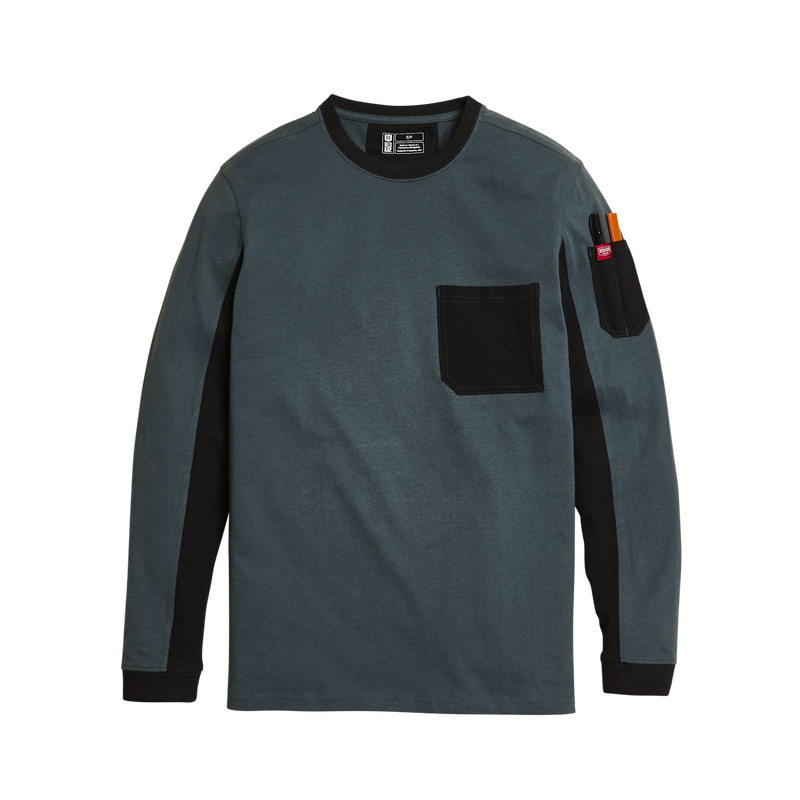 Men's Heavyweight Long Sleeve Cotton Pocket T-Shirt image number 16
