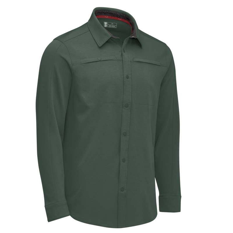 Men's Snap Front Jersey Long Sleeve Work Shirt image number 11