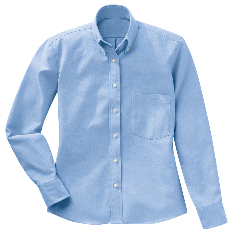 Women's Long Sleeve Executive Oxford Dress Shirt image number 4