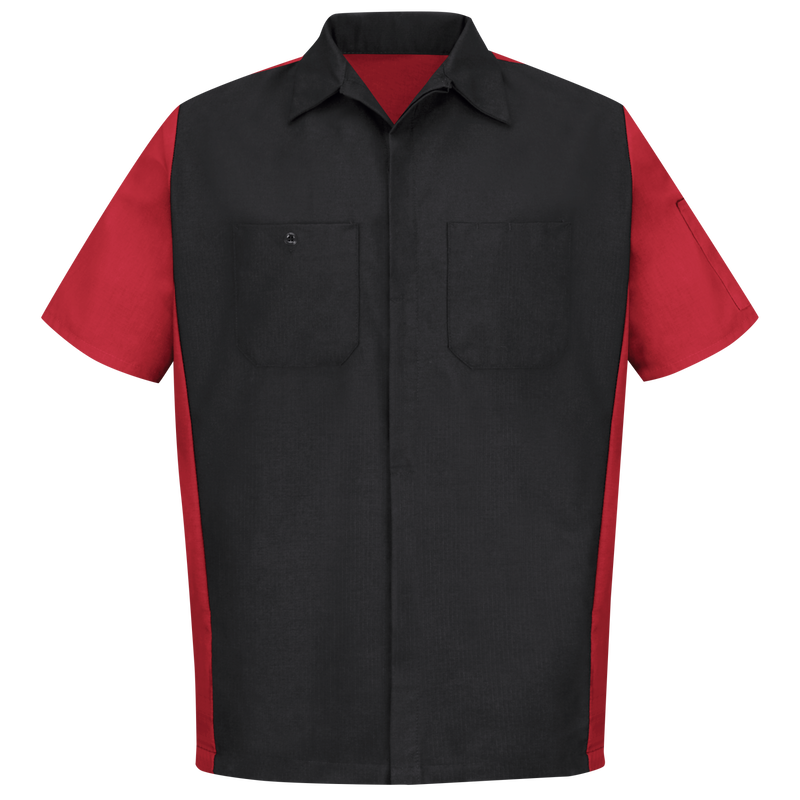 Men's Short Sleeve Two-Tone Crew Shirt image number 2